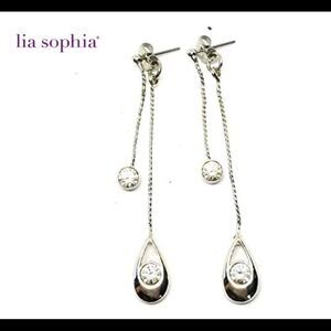 Lia Sophia Hidden Secrets Retired Silver Earrings